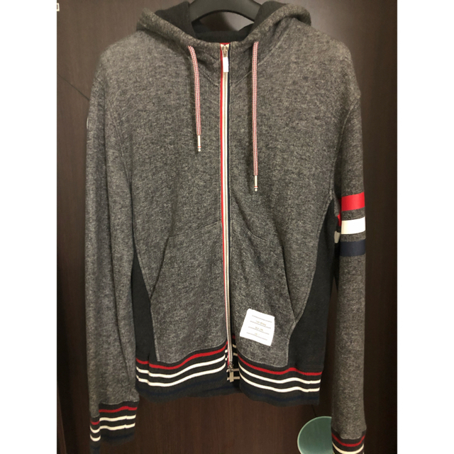 THOM BROWNE(トムブラウン)のトムブラウン パーカー トリコロール サイズ0 メンズのトップス(パーカー)の商品写真