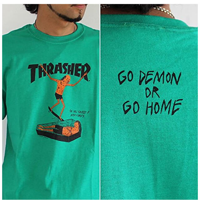 THRASHER(スラッシャー)のTHRASHER スラッシャー　ネックフェイス　supreme ワコマリア メンズのトップス(Tシャツ/カットソー(半袖/袖なし))の商品写真