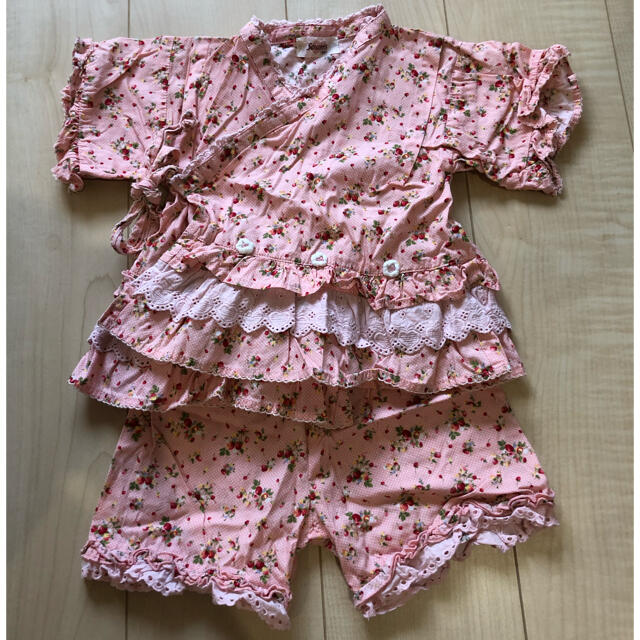 レース甚兵衛90cm キッズ/ベビー/マタニティのキッズ服女の子用(90cm~)(甚平/浴衣)の商品写真