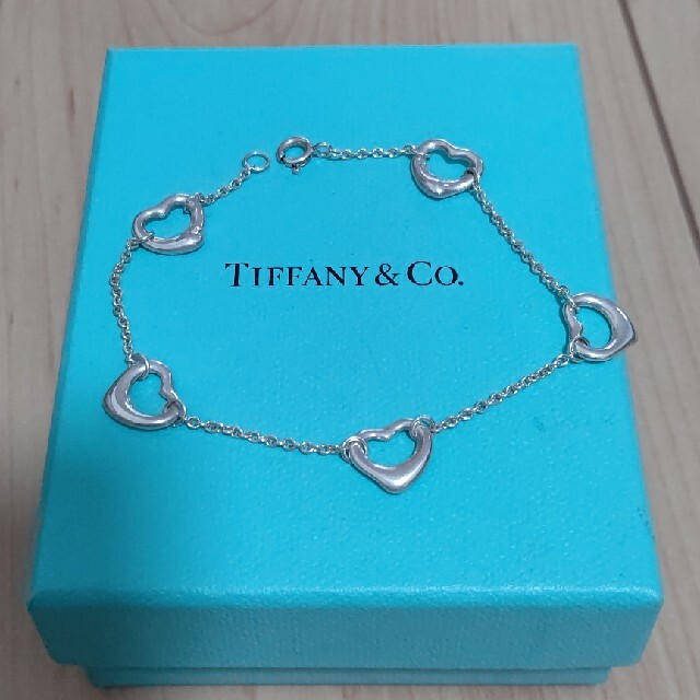 TIFFANY オープンハートブレスレット