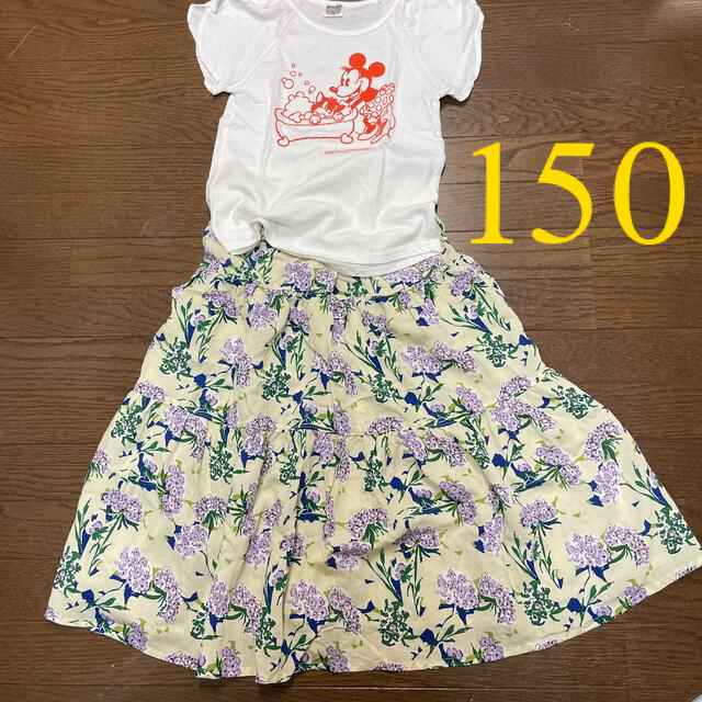 MARKEY'S(マーキーズ)のocean&ground フラワープリント　スカート　150 キッズ/ベビー/マタニティのキッズ服女の子用(90cm~)(スカート)の商品写真