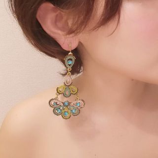 天然石 インポート ビッグピアス(ピアス)