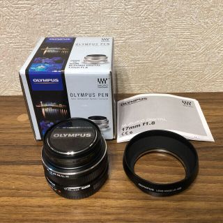 オリンパス(OLYMPUS)の【logi様専用】オリンパス レンズ  17mm F1.8 ブラック【美品】(レンズ(単焦点))