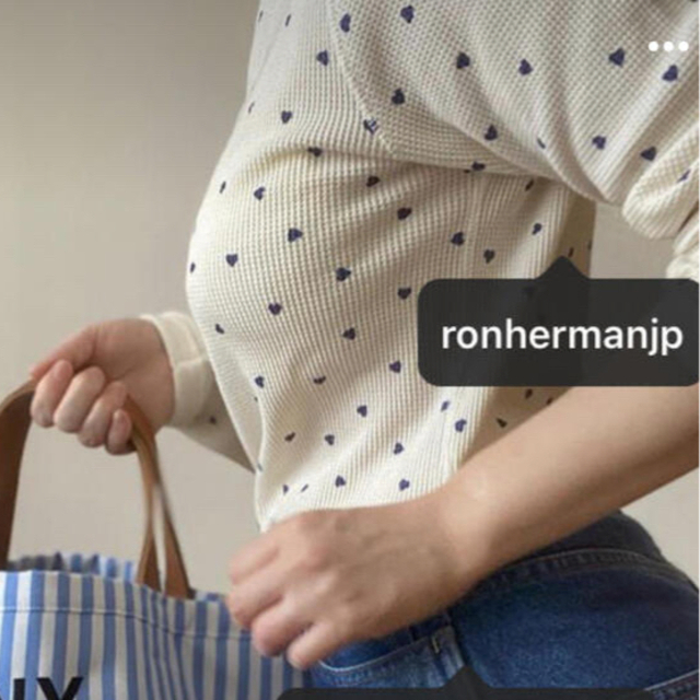 ロンハーマンヴィンテージ　RonHerman ハート柄　サーマル TOPS XS