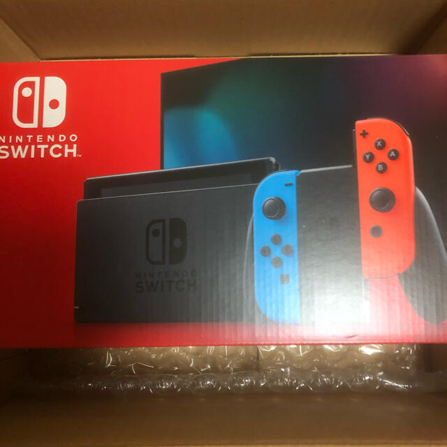 無料発送 Nintendo 店舗印なし　送料込み　新品　新型　スイッチ　ネオン - Switch 家庭用ゲーム機本体