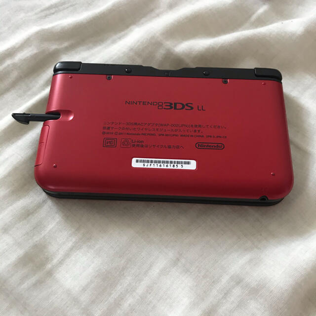 ニンテンドー3DS(ニンテンドー3DS)の●○●Nintendo 3DS  LL 本体 レッド/ブラック●○● エンタメ/ホビーのゲームソフト/ゲーム機本体(携帯用ゲーム機本体)の商品写真