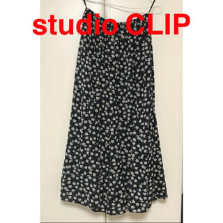 スタディオクリップ(STUDIO CLIP)の花柄Aラインロングスカート(ロングスカート)