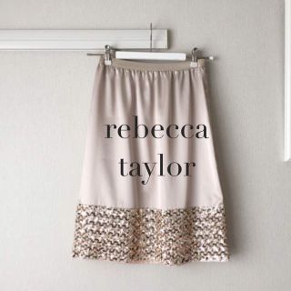 レベッカテイラー(Rebecca Taylor)のrebecca  taylor 上質スパンコールスカート(ひざ丈スカート)