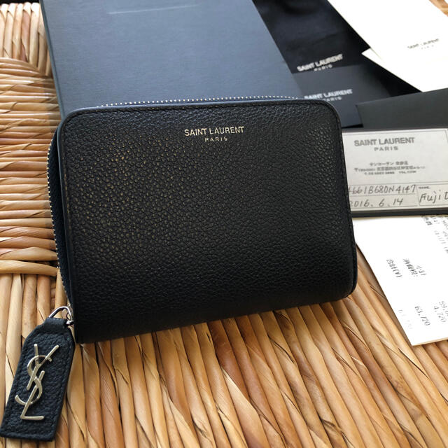 専用 SAINT LAURENT サンローラン 二つ折り財布 誠実 33%割引 www