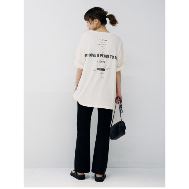 Deuxieme Classe LOVE A PEACE バックプリントTシャツ 2