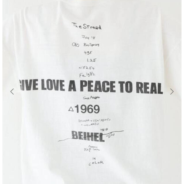 Deuxieme Classe LOVE A PEACE バックプリントTシャツ 3
