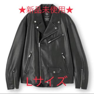 アンダーカバー(UNDERCOVER)の★新品未使用★アンダーカバー GU フェイクレザージャケット ライダース L(ライダースジャケット)