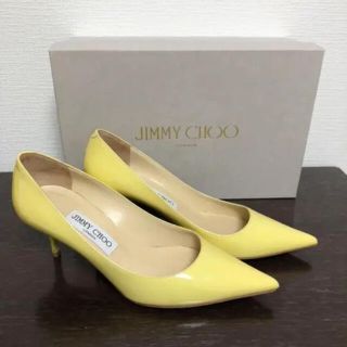 ジミーチュウ(JIMMY CHOO)のJIMMY CHOO ジミーチュウ ポインテッドトゥ パンプス イエロー(ハイヒール/パンプス)