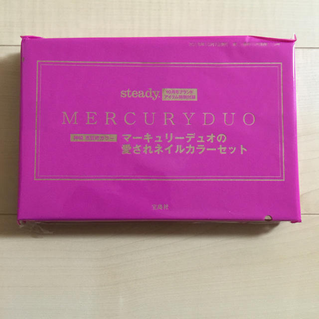 MERCURYDUO(マーキュリーデュオ)のsteady付録☆最新号マーキュリーデュオのネイルカラーセット エンタメ/ホビーの雑誌(ファッション)の商品写真