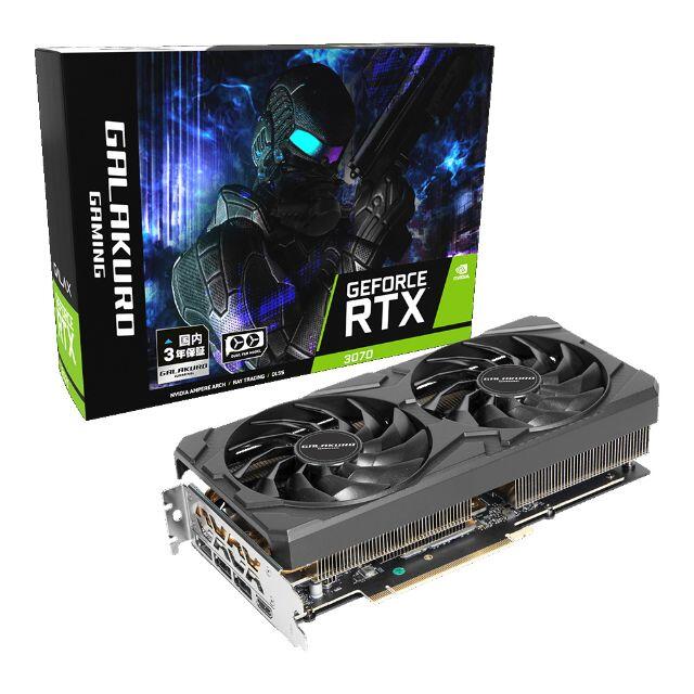 【非LHR】玄人志向 GeForce RTX 3070 8G 保証残有