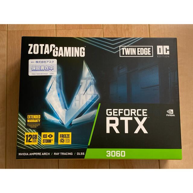 新品未開封GeForce RTX3060 ZT-A30600H-10M