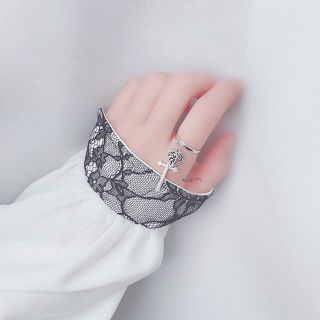 4/13新作＊ cross & lace design heart ring(リング)