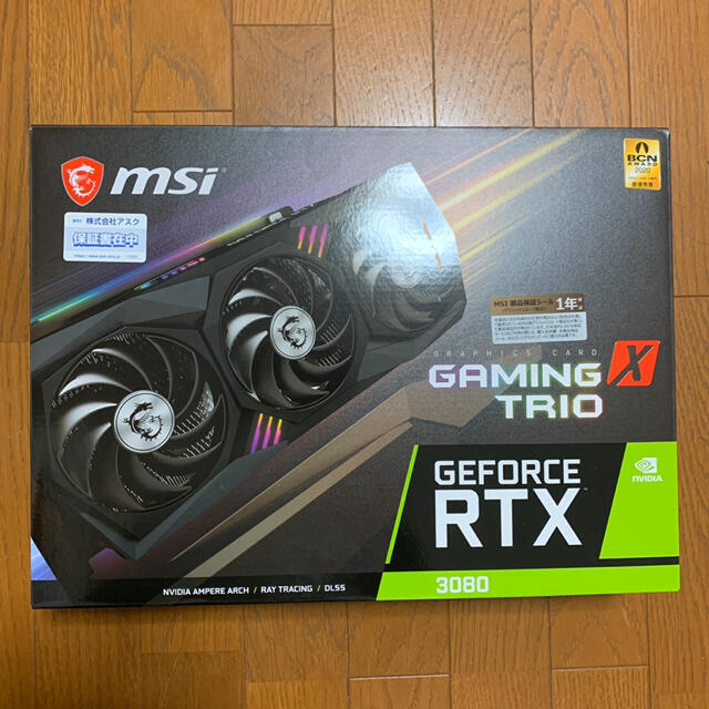 MSI RTX 3080 GAMING X TRIO 10G 新品 未開封PC/タブレット