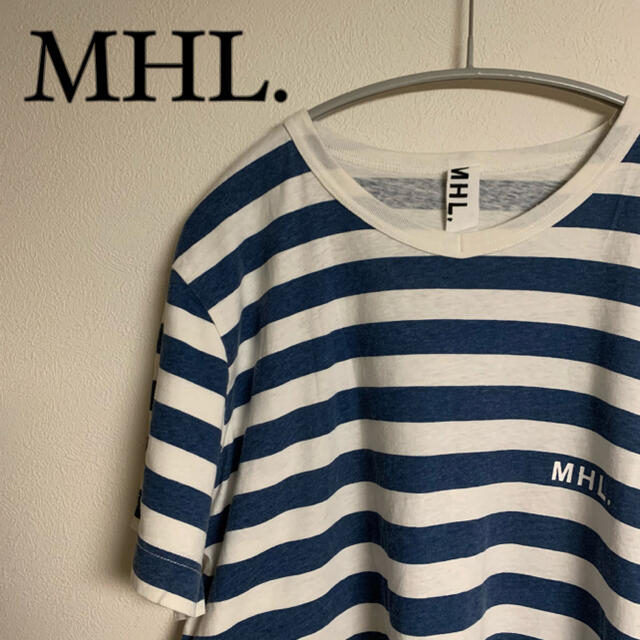 MARGARET HOWELL(マーガレットハウエル)のMHL. エムエイチエル　マーガレットハウエル　半袖　Tシャツ　ボーダー　マリン メンズのトップス(Tシャツ/カットソー(半袖/袖なし))の商品写真