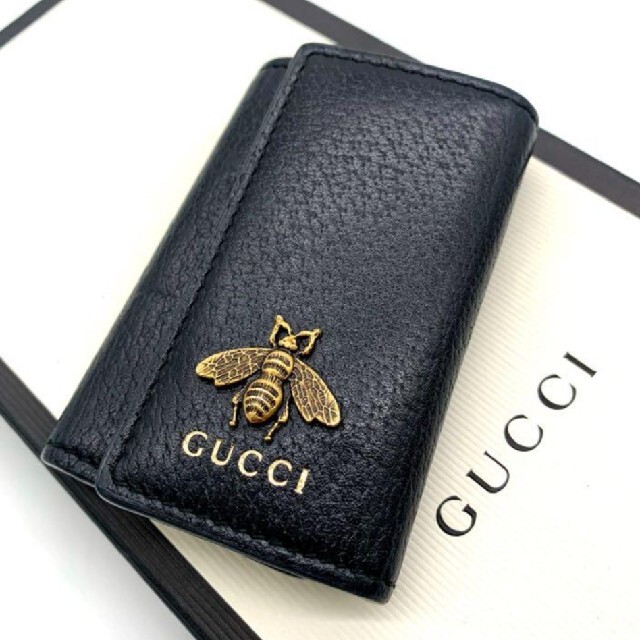 Gucci(グッチ)の鑑定済✨GUCCI グッチ アニマリエ ビー レザー 六連 キーケース✨ メンズのファッション小物(キーケース)の商品写真