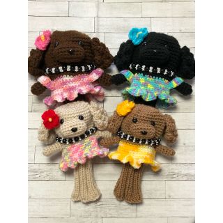 No.143 ゴルフ クラブカバー ヘッドカバー ハンドメイド(ヘアアクセサリー)