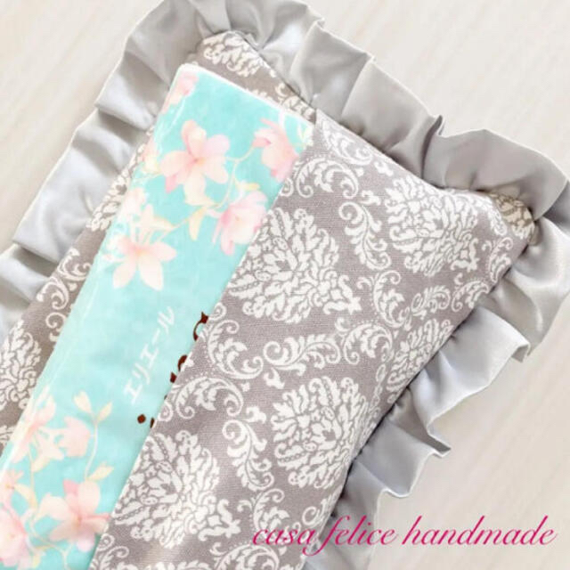 フリルティッシュボックスカバー ティッシュケース ハンドメイド♡