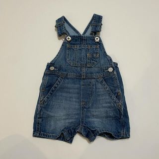 ベビーギャップ(babyGAP)のbaby gap デニムサロペット　3-6m(ロンパース)