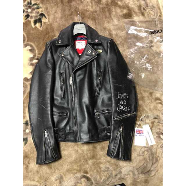 COMME des GARCONS(コムデギャルソン)のCOMME des GARCONS × Lewis Leathers ライダース メンズのジャケット/アウター(レザージャケット)の商品写真