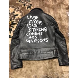 コムデギャルソン(COMME des GARCONS)のCOMME des GARCONS × Lewis Leathers ライダース(レザージャケット)