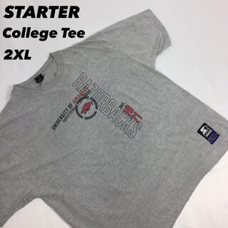 古着 STARTER スターター tシャツ カレッジ オーバーサイズ ロゴ(Tシャツ/カットソー(半袖/袖なし))