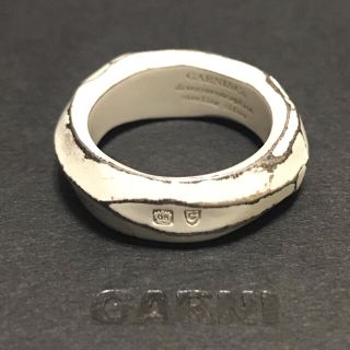 【レア・送料無料】GARNI ガルニ ホワイトターコイズ シルバーリング22号