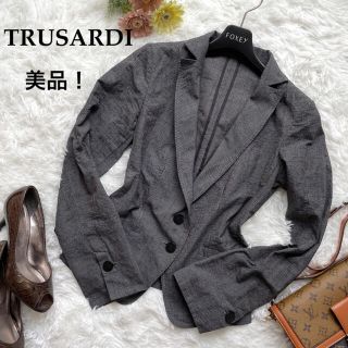 トラサルディ(Trussardi)のトラサルディ TRUSARDI カジュアルジャケット 樹脂ワイヤー お洒落着(テーラードジャケット)