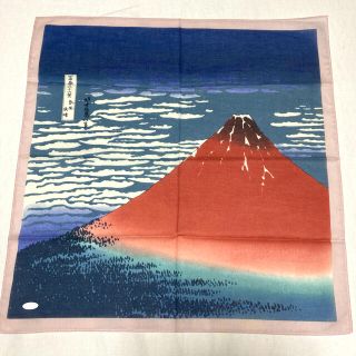 【新品】ハンカチ　葛飾北斎 冨獄36景 (ハンカチ)