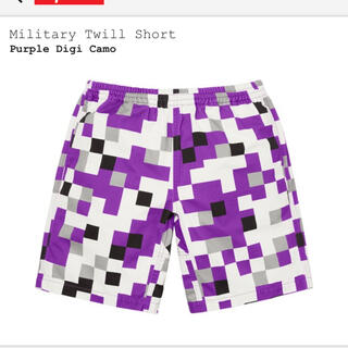 シュプリーム(Supreme)のsupreme military twill short purple camo(ショートパンツ)