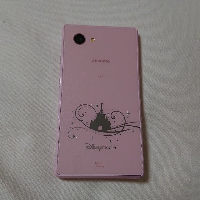 Disney(ディズニー)のディズニー・モバイルDM-01Hピンク スマホ/家電/カメラのスマートフォン/携帯電話(スマートフォン本体)の商品写真