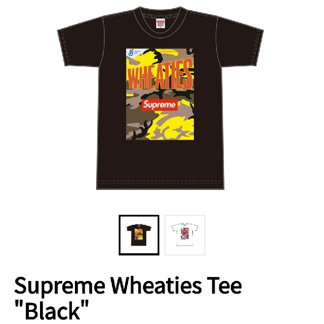 Supreme Wheaties Tee  BLACK