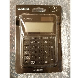 カシオ(CASIO)のCASIO　カシオ　電卓　MW-C20C-BK-N　黒　ブラック(オフィス用品一般)