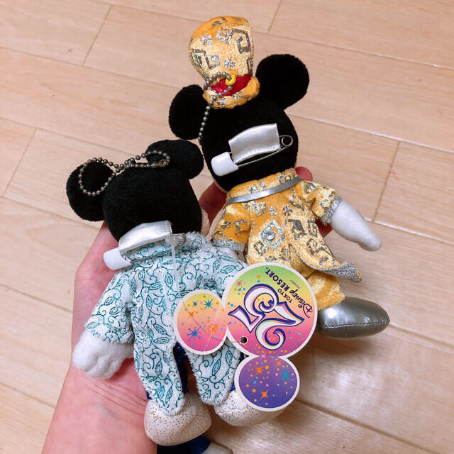 TDL 25周年 30周年 ミッキー ぬいぐるみバッジ ぬいば