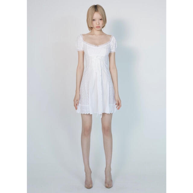 ミニワンピースDAISY tv DAISY LTD BRODERIE DAY DRESS