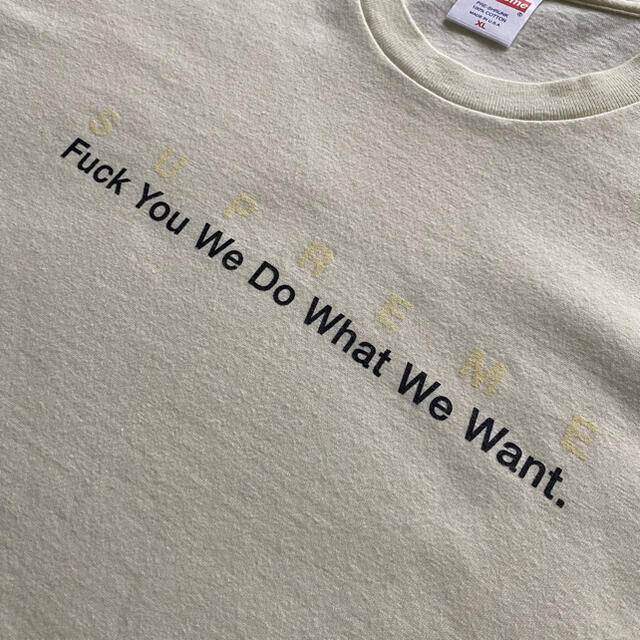 supreme fuck you we do what we what tee
