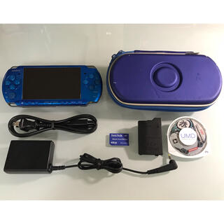 プレイステーションポータブル(PlayStation Portable)のPSP-3000 バイブラントブルー(携帯用ゲーム機本体)