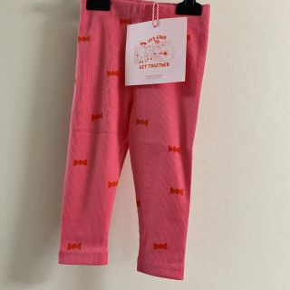 キャラメルベビー&チャイルド(Caramel baby&child )のタイニーコットンズ　TINYCOTTONS70.75☺︎リボン柄レギンス　ピンク(パンツ)