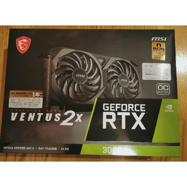 msi GeForce RTX3060Ti VENTUS 2X OC　1個PC/タブレット