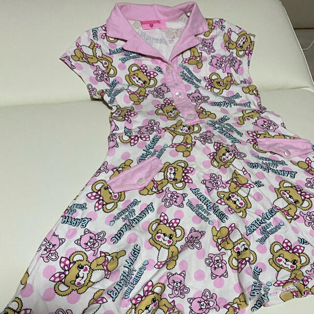 EARTHMAGIC(アースマジック)のアースマジック　ワンピース　130 キッズ/ベビー/マタニティのキッズ服女の子用(90cm~)(ワンピース)の商品写真