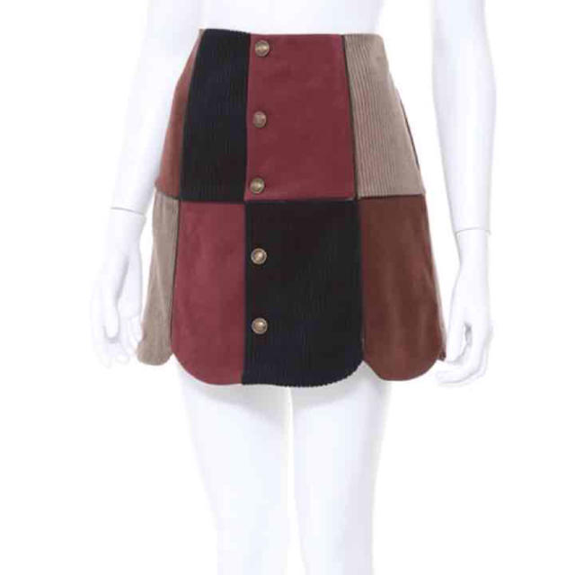 Lily Brown(リリーブラウン)のパイピング 台形スカート レディースのスカート(ミニスカート)の商品写真