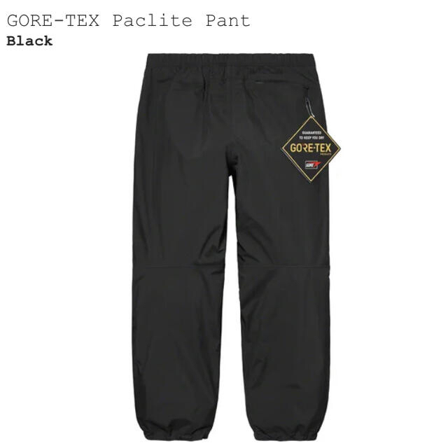 Supreme(シュプリーム)のSupreme 21SS GORE-TEX Paclite Pant S 黒 メンズのパンツ(ワークパンツ/カーゴパンツ)の商品写真