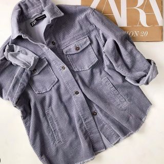 ザラ(ZARA)の23日まで販売【新品未使用・タグ付き】ZARA コーデュロイシャツジャケット S(Gジャン/デニムジャケット)