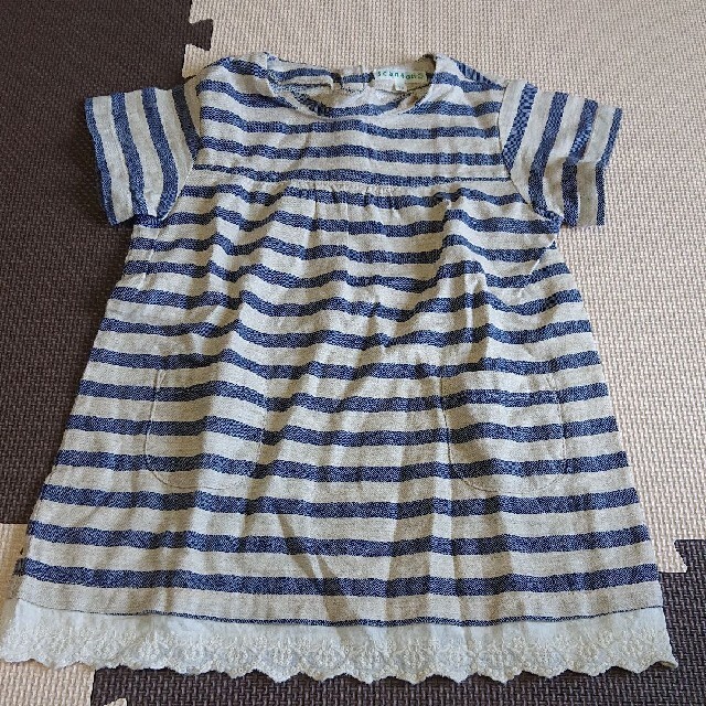 3can4on(サンカンシオン)の3can4on ワンピース チュニック 95センチ キッズ/ベビー/マタニティのキッズ服女の子用(90cm~)(ワンピース)の商品写真