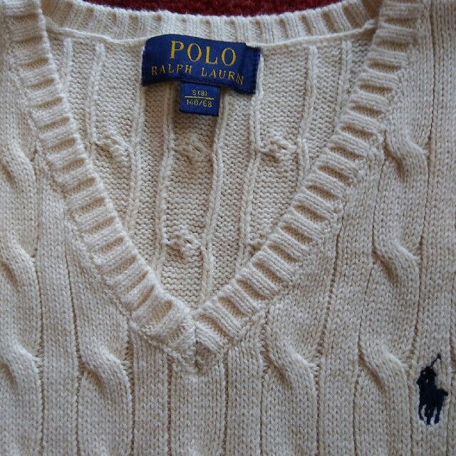 POLO RALPH LAUREN(ポロラルフローレン)のラルフローレン　ニットベスト キッズ/ベビー/マタニティのキッズ服女の子用(90cm~)(ニット)の商品写真