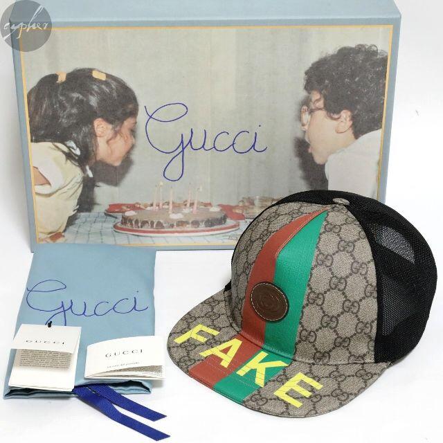 20AW GUCCI FAKE NOT GGスプリーム キャップ M新品 グッチ-